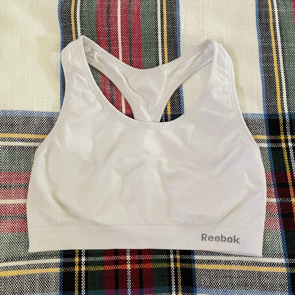 Reebok Sport Bra White Size Small